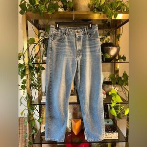 Maje Medium Wash Mid Rise Straight Leg Denim FR Size 40